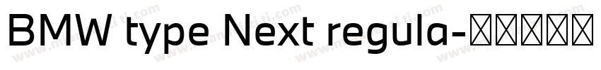 BMW type Next regula字体转换